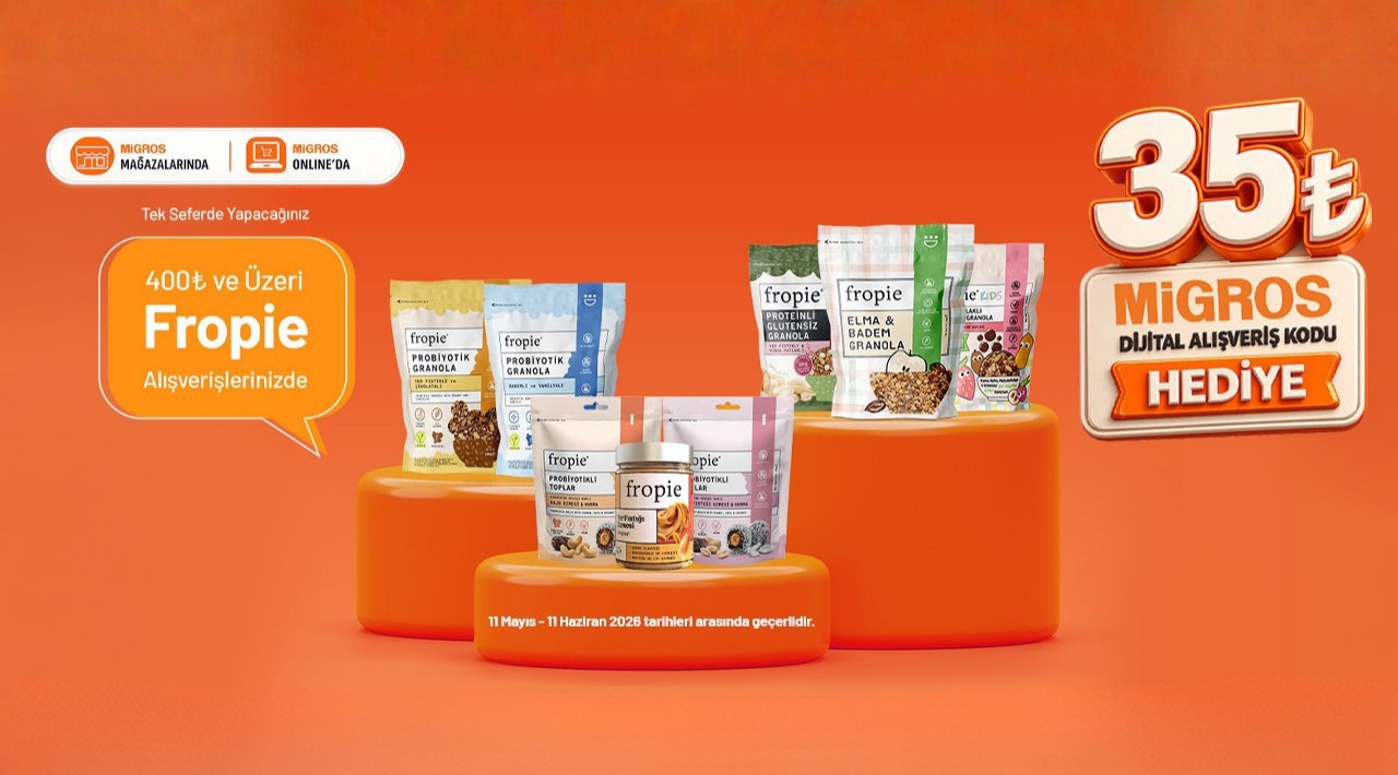 400 TL ve üzeri Fropie Alışverişinize kampanyası