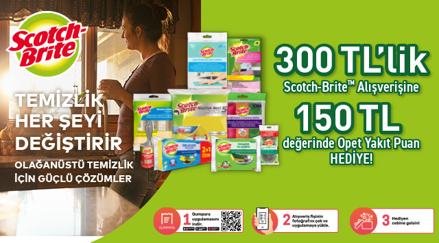 300 TL ve üzeri Scotch Brite Alışverişinize kampanyası