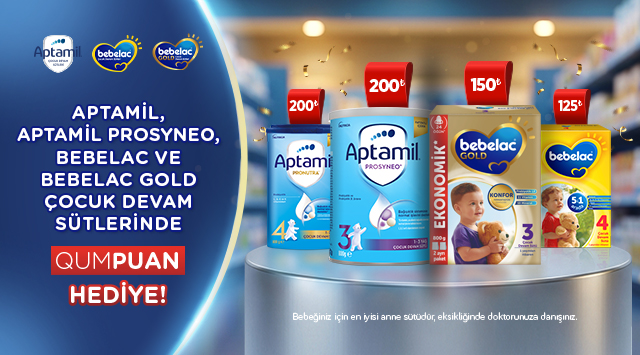 Aptamil veya Bebelac Alışverişinize kampanyası